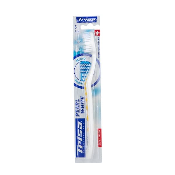 مسواک تریزا مدل Pearl White با برس نرم